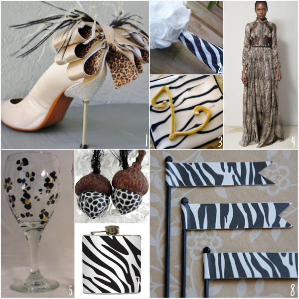 leopard print wedding decorations