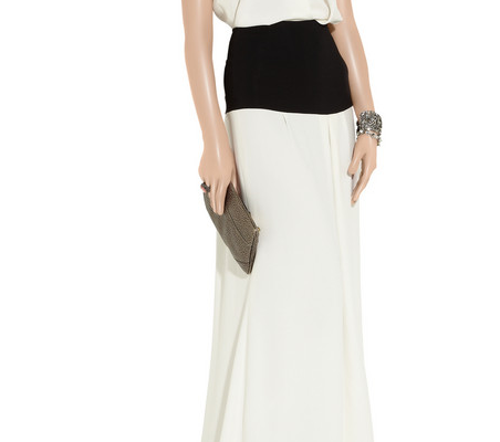 victoria beckham stretch gown