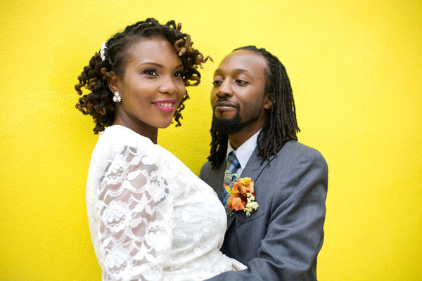 natural hair bride