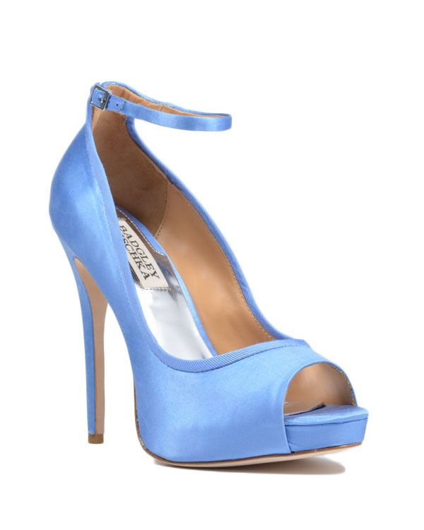 Aria Ankle Strap Peep-toe Pump by Badgley Mischka