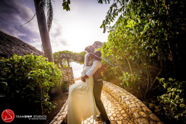 Colorful Destination Wedding In Negril Jamaica After Courthouse “i Do” Shineva Tyejuan 6916