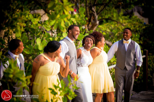 Colorful Destination Wedding In Negril Jamaica After Courthouse “i Do” Shineva Tyejuan 7004