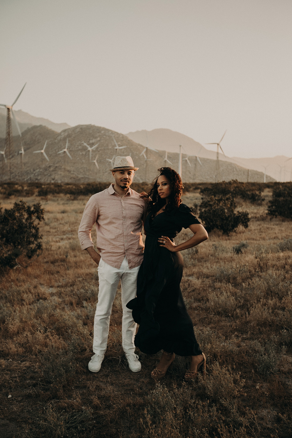 Free Spirited and Natural Engagement Session in Palm Springs ...