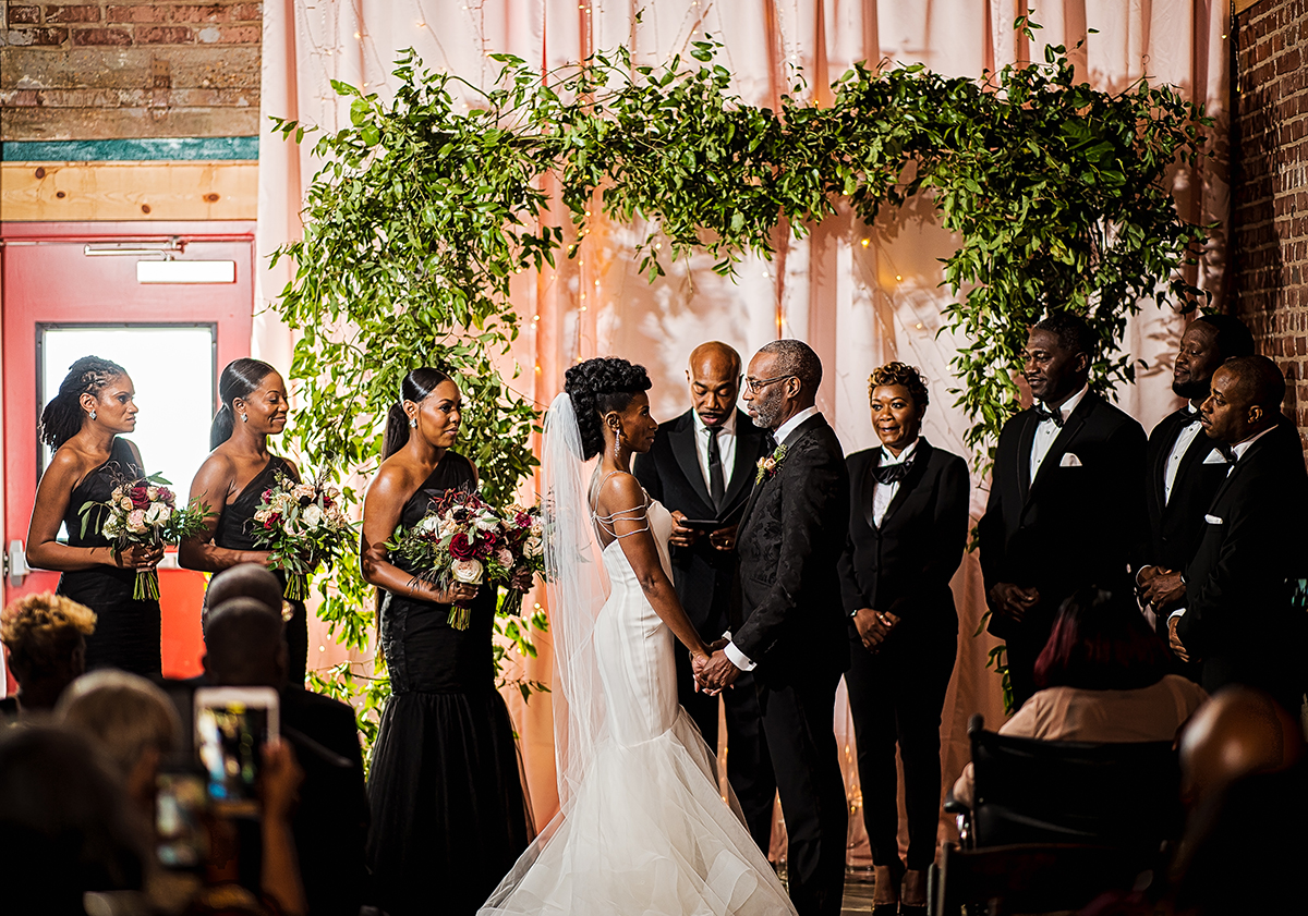 Black Wedding of the Day - Industrial-Chic Wedding in Memphis, TN ...