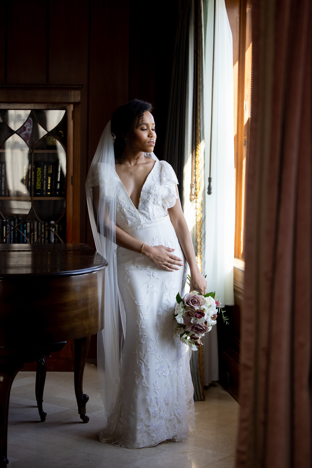 Soft flickering candles and cascading florals are just a few details from this intimate and romantic wedding at the Il Mercato New Orleans.