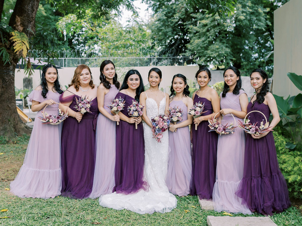 Purple wedding in the Philippines