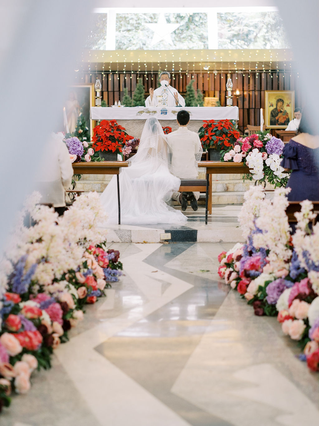 Purple wedding in the Philippines