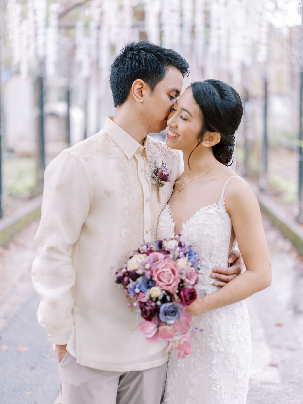 Purple wedding in the Philippines