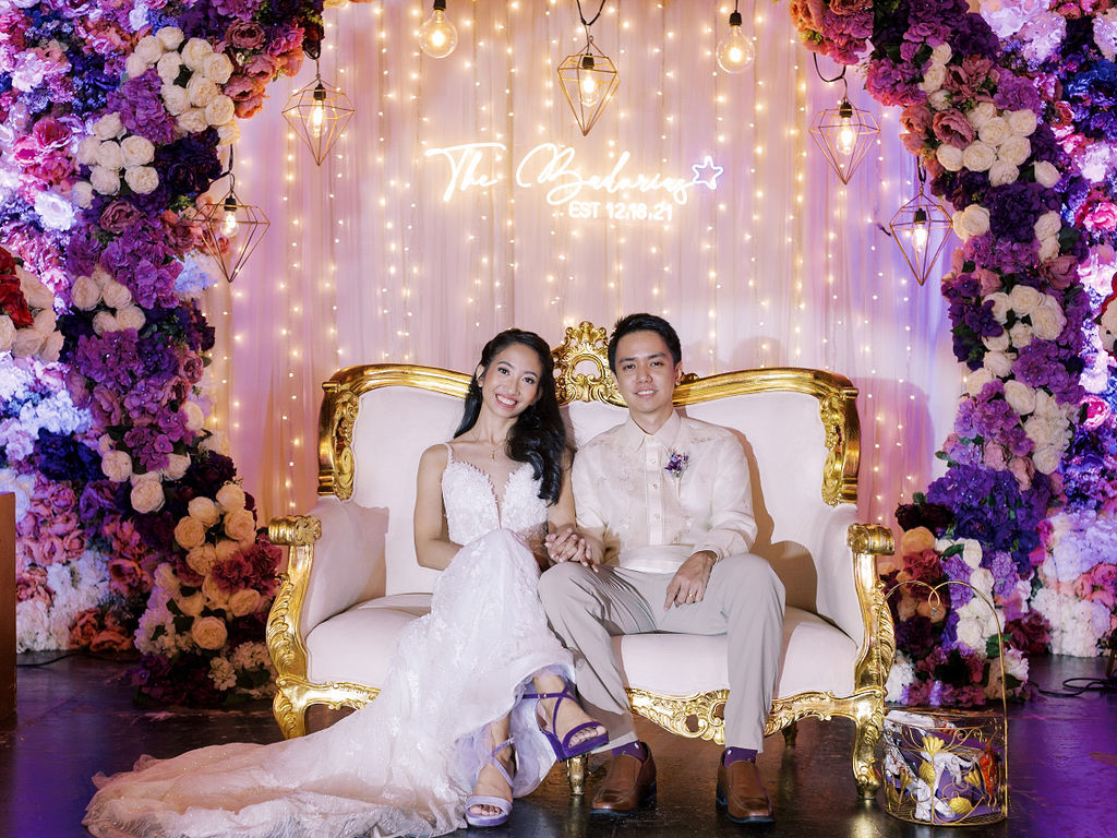 Purple wedding in the Philippines