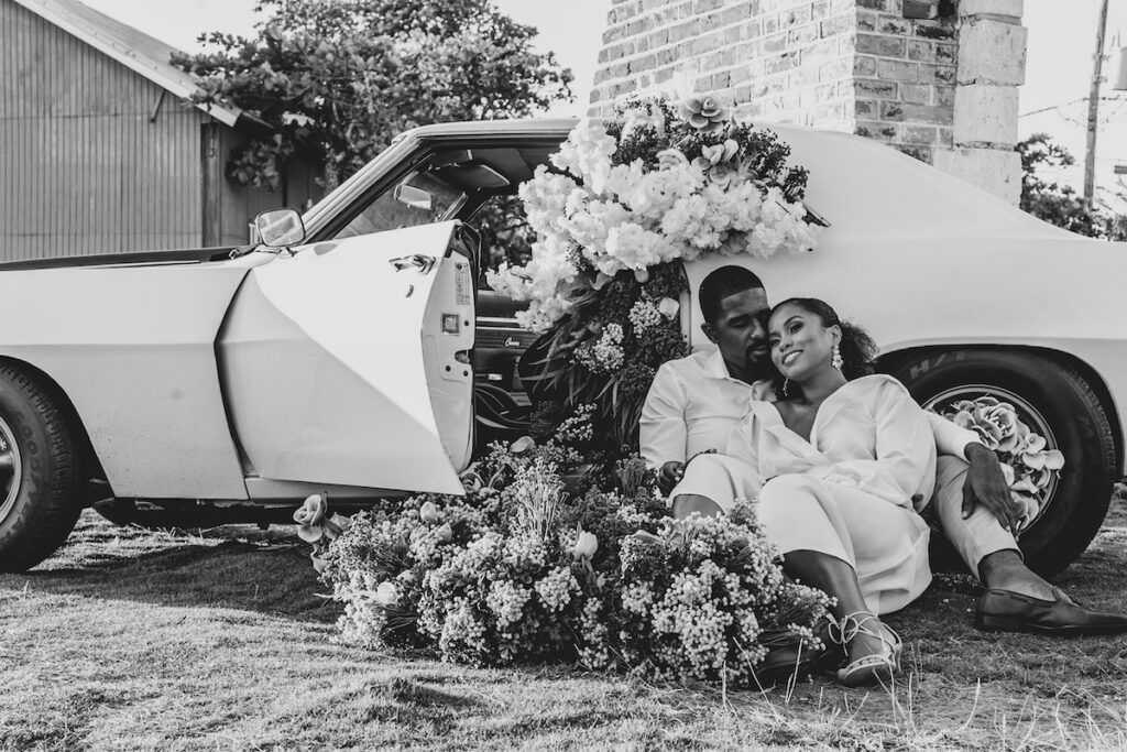 vintage engagement session in Kingston, Jamaica