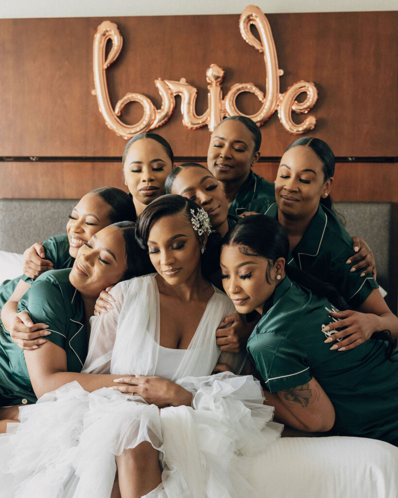 Featured in MunaLuchi Bridal magazine, Issue No. 27  Zakiyrah and Trey tied the knot in a dreamy modern, garden-inspired wedding ceremony in Atlanta. 