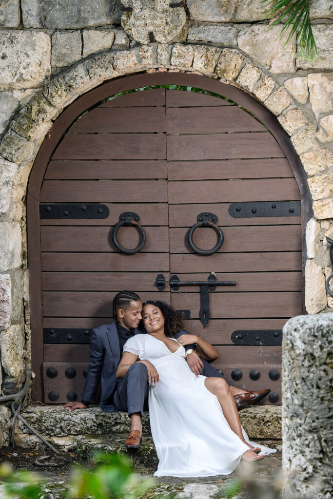 The famous location, Altos de Chavon, set the scene for romance in Iandra & Nathanael's engagement session in the Dominican Republic. 