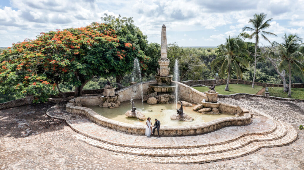 The famous location, Altos de Chavon, set the scene for romance in Iandra & Nathanael's engagement session in the Dominican Republic. 