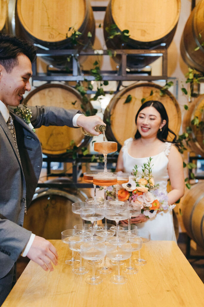 This spring-styled shoot in Seattle, Washington features delicate florals, colorful muted tones, and a charming venue!