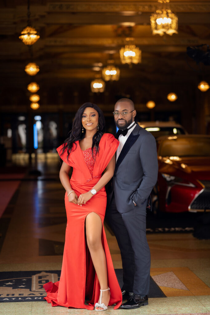 Timeless chic and traditional glam are the defining styles of this engagement session at The Woodruff Arts Center in Atlanta, Georgia.