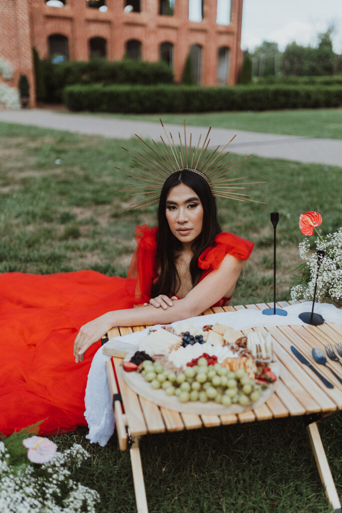 This enchanting outdoor-styled shoot in Maiden, North Carolina brings old-world charm and luxury bridal fashion together for a whimsical look!