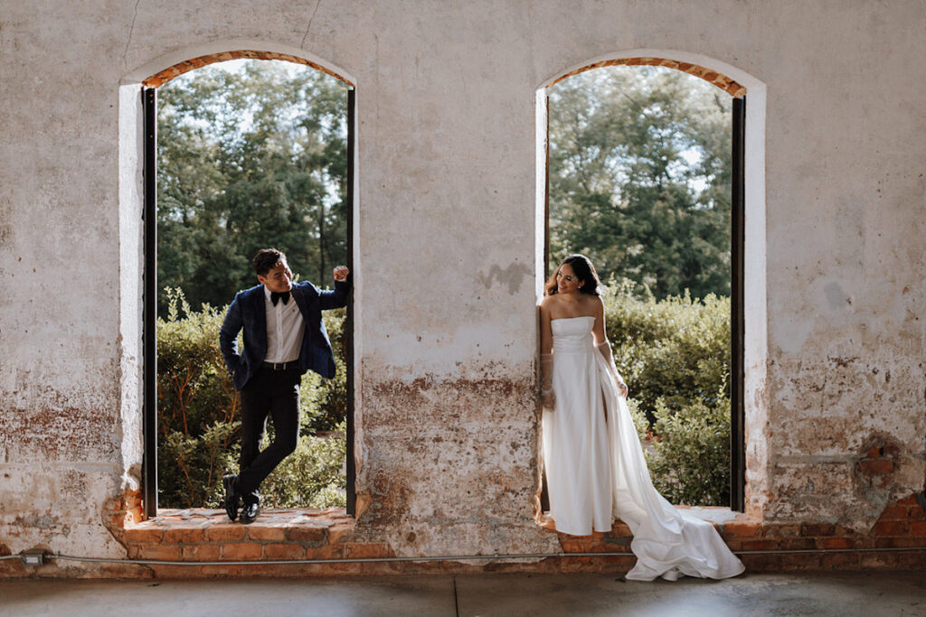 This enchanting outdoor-styled shoot in Maiden, North Carolina brings old-world charm and luxury bridal fashion together for a whimsical look!