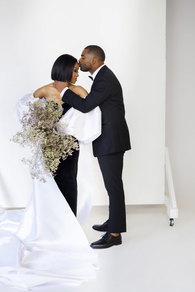 Paige and Deron are ready to #turnthepaigetowilson in their Avant-garde engagement session at Achroma Studios in Baton Rouge, Louisiana. Captured by Muna Coterie member, Shagari Gerard Photography.