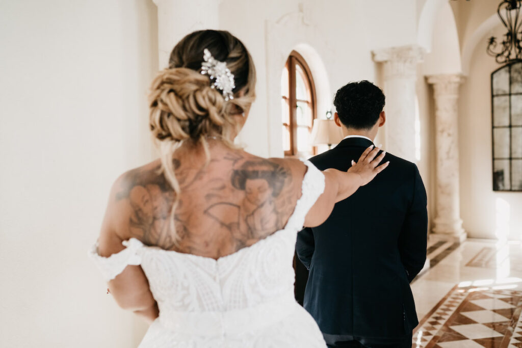 Beach waves and white sand welcomed guests to Alexis and Ronnie's summer outdoor destination wedding in Mexico.