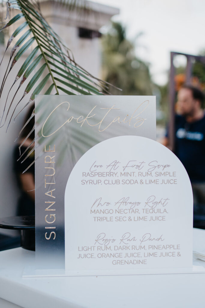 Beach waves and white sand welcomed guests to Alexis and Ronnie's summer outdoor destination wedding in Mexico.