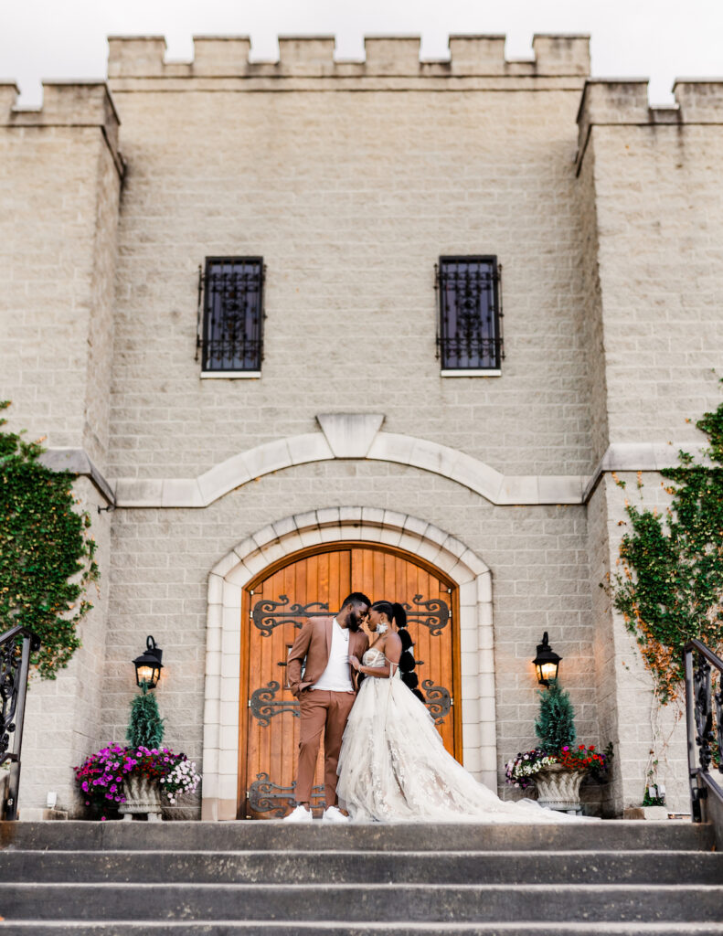 Featured in MunaLuchi Bride magazine, Issue 28, this romantic sunset castle engagement session was perfectly captured by Megan McGreevy.