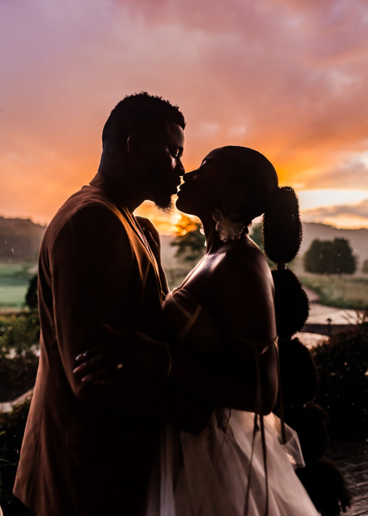 Featured in MunaLuchi Bride magazine, Issue 28, this romantic sunset castle engagement session was perfectly captured by Megan McGreevy.