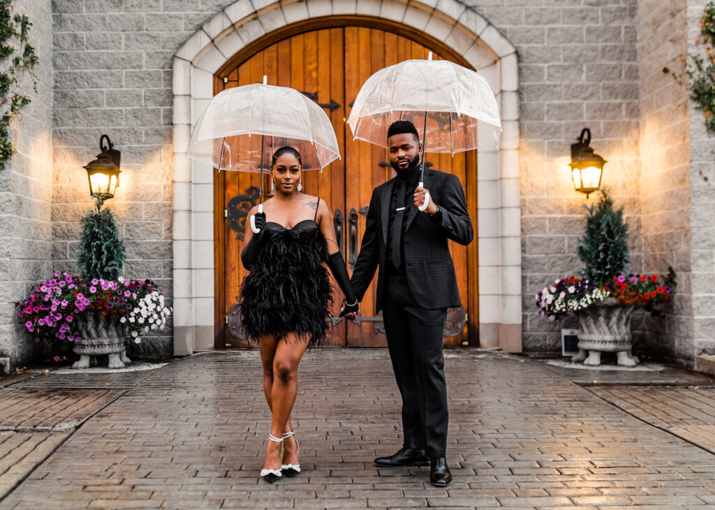 Featured in MunaLuchi Bride magazine, Issue 28, this romantic sunset castle engagement session was perfectly captured by Megan McGreevy.