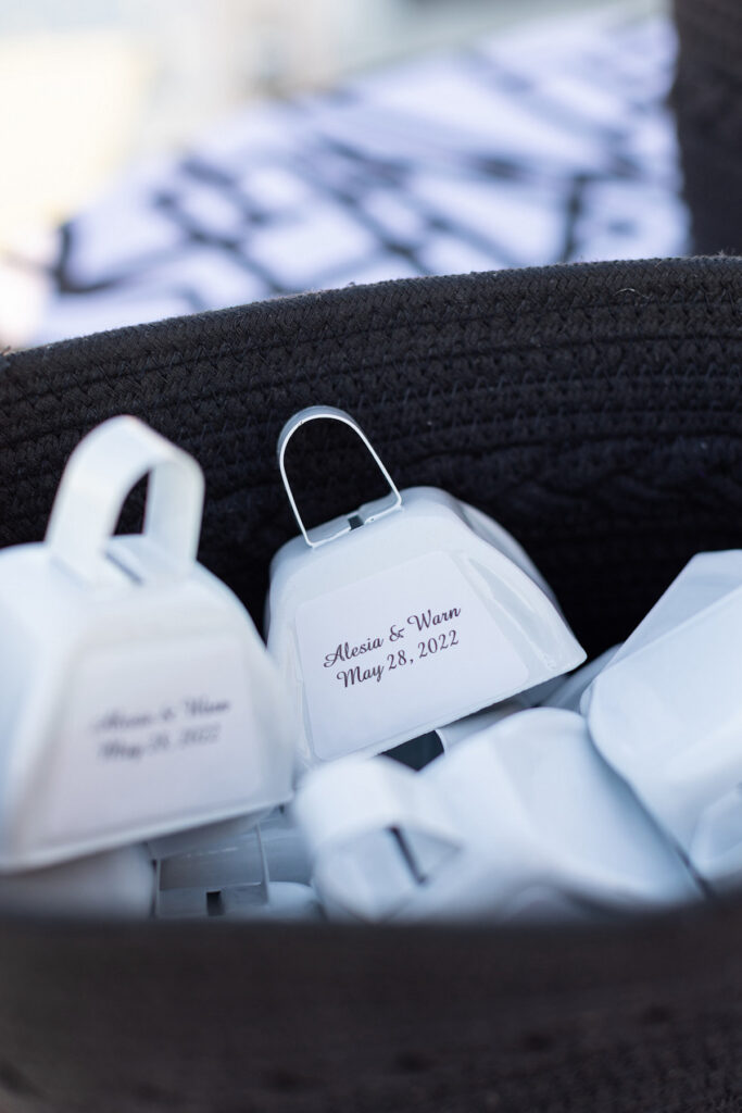 Alesia and Warn said "I do!" at their sophisticated black-and-white rooftop wedding in downtown Jackson, Mississippi!