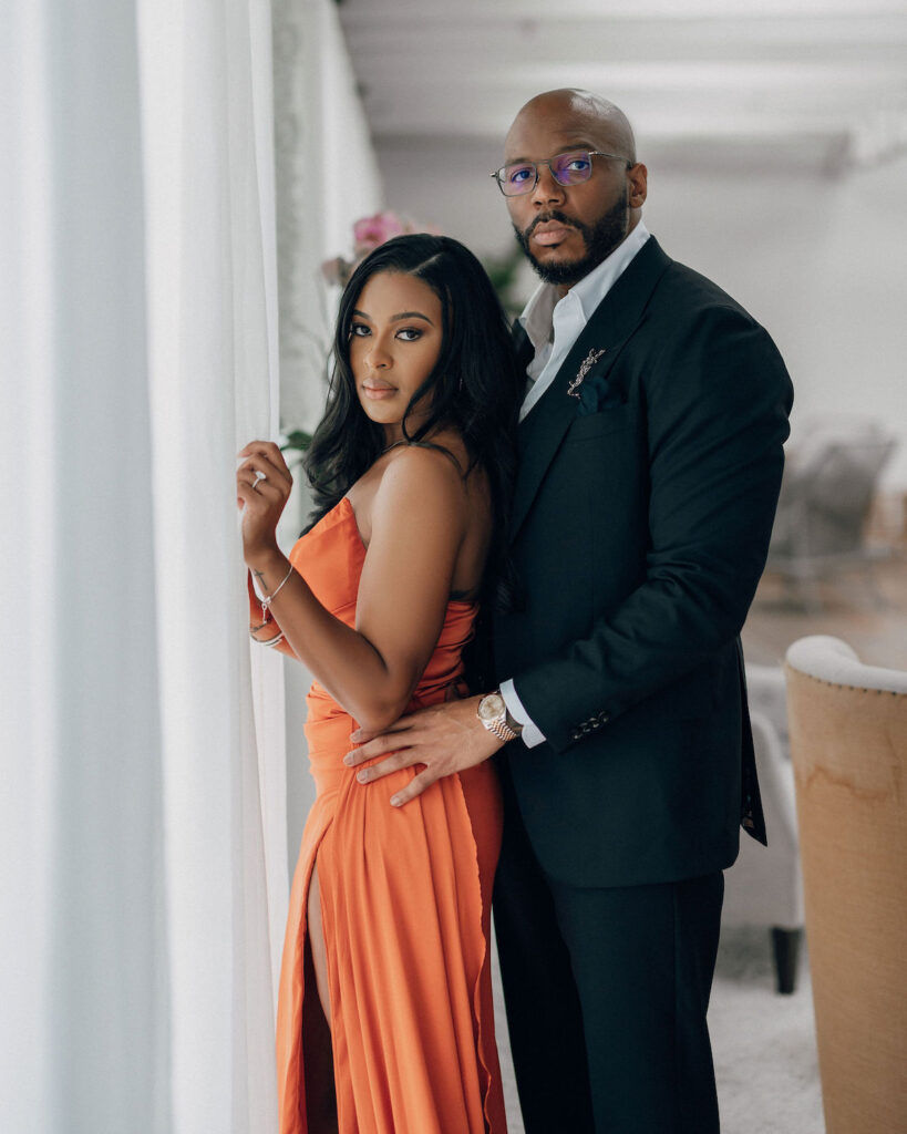 Captured by MunaCoterie excellence, REEM Photography, this couple's sexy engagement session in Miami, FL, is sultry, sensual, and extra elevated.  