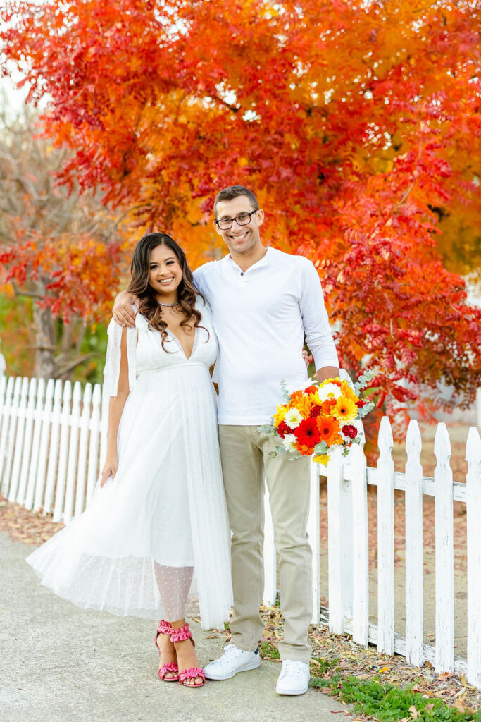 Set against the Castello Di Amorosa in Calistoga, California, this elegant vineyard engagement session is giving Prince and Princess vibes.