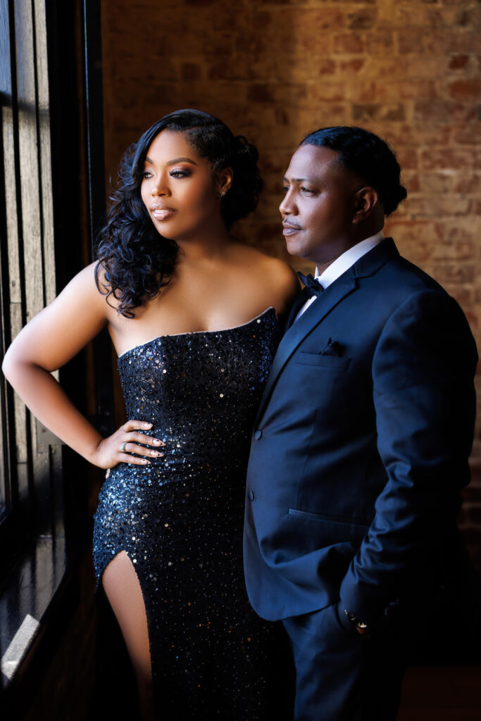 Precious and Shermond celebrated their engagement with a classy engagement session at The Fire House Loft in New Orleans! 