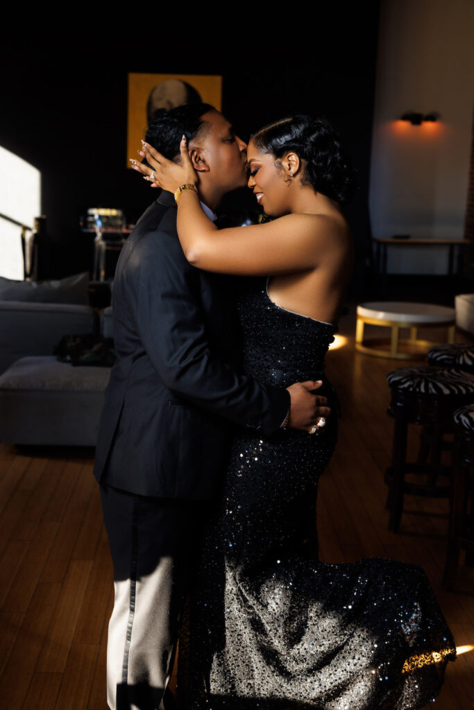 Precious and Shermond celebrated their engagement with a classy engagement session at The Fire House Loft in New Orleans! 