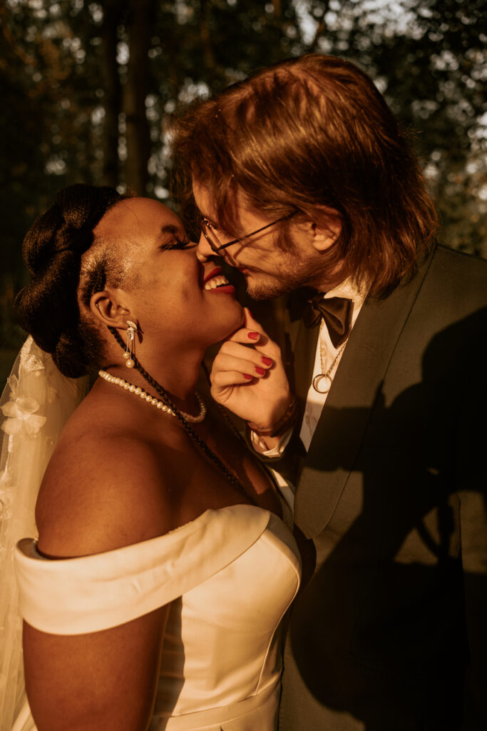 This romantic DIY wedding at the Allaire State Chapel in New Jersey stole our hearts with an intimate couple's photoshoot and barn reception.