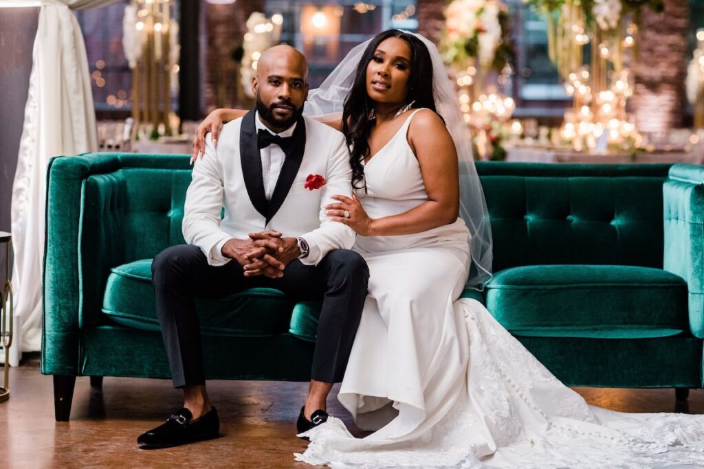 While Orlando and Canetra's wedding at The Foundry at Puritan Mill is "simply elegant," there was nothing simple about their stunning nuptials!