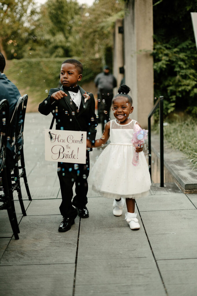 An elegantly chic wedding at the Baltimore Museum of Art captures the essence of true love with touching personal vows & sophisticated attire.