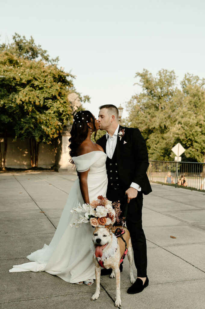 An elegantly chic wedding at the Baltimore Museum of Art captures the essence of true love with touching personal vows & sophisticated attire.