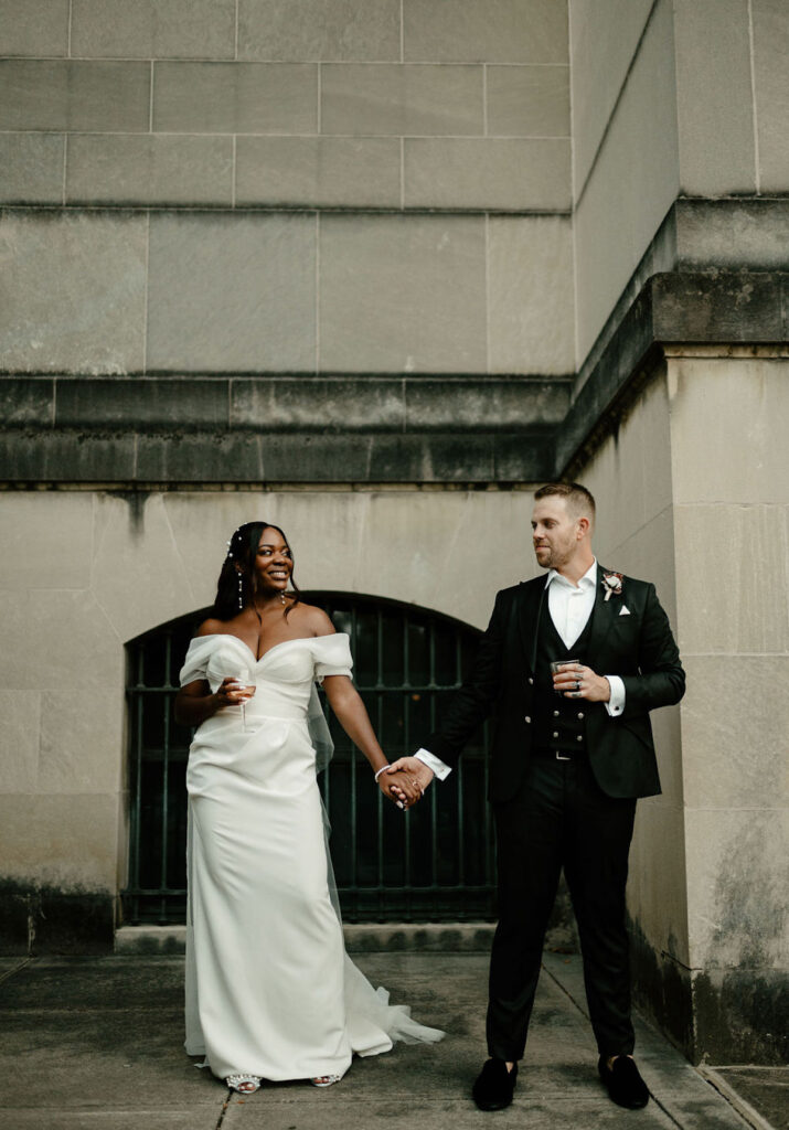 An elegantly chic wedding at the Baltimore Museum of Art captures the essence of true love with touching personal vows & sophisticated attire.