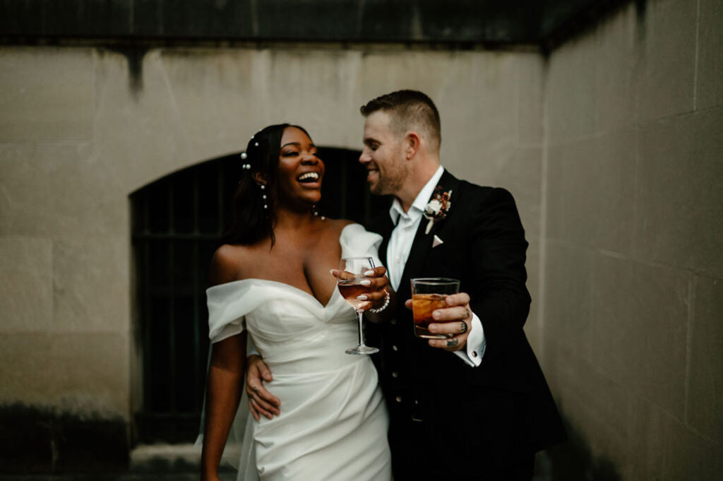 An elegantly chic wedding at the Baltimore Museum of Art captures the essence of true love with touching personal vows & sophisticated attire.