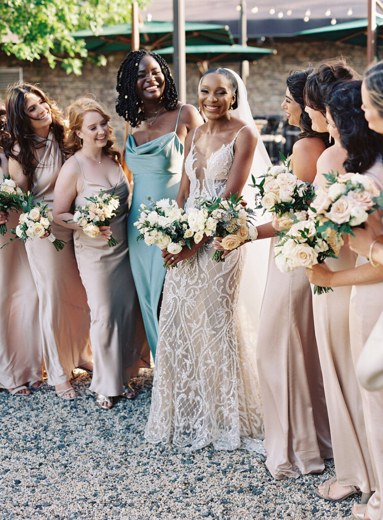 Attorneys say "I Do!" in a romantic outdoor ceremony at the Lansdowne Resort in Leesburg, VA. Featuring classy decor, gold details, and a gorgeous custom gown by Berta Bridal. 