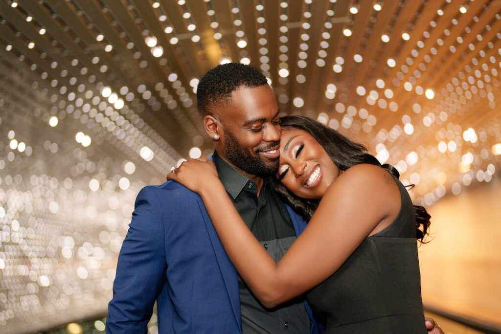 Ryan and Ashley's stylish engagement session at the National Gallery of Art in Washington, D.C., showcases Black Love and Black excellence. 