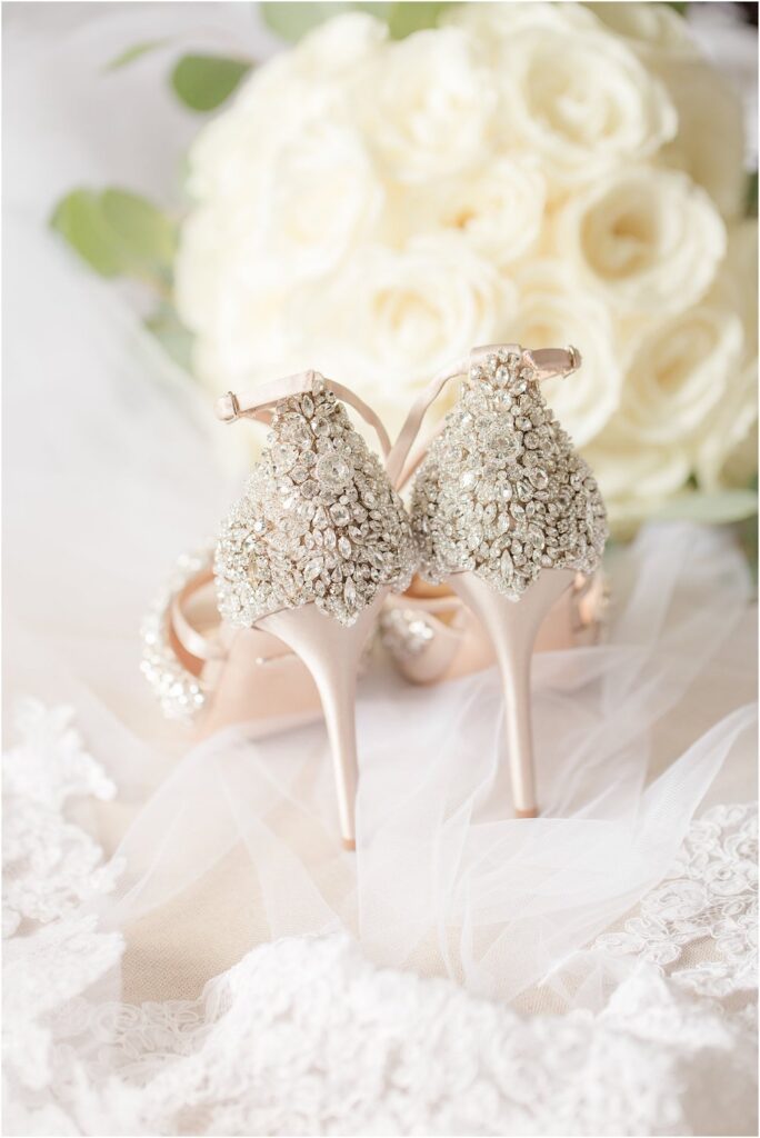 Badgley Mischka Hyper Ivory Satin Heels