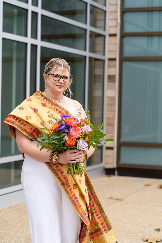 This beautiful East Indian & American-styled shoot is a colorful ADA (Americans with Disabilities Act) love story engaging all five senses.