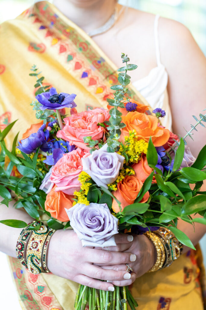 This beautiful East Indian & American-styled shoot is a colorful ADA (Americans with Disabilities Act) love story engaging all five senses.