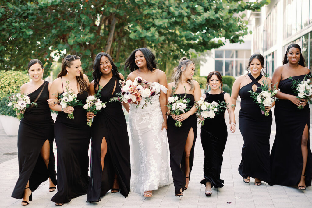 This modern garden wedding at the W Hotel in Fort Lauderdale, Florida boasts full blooms and ultra-contemporary decor!