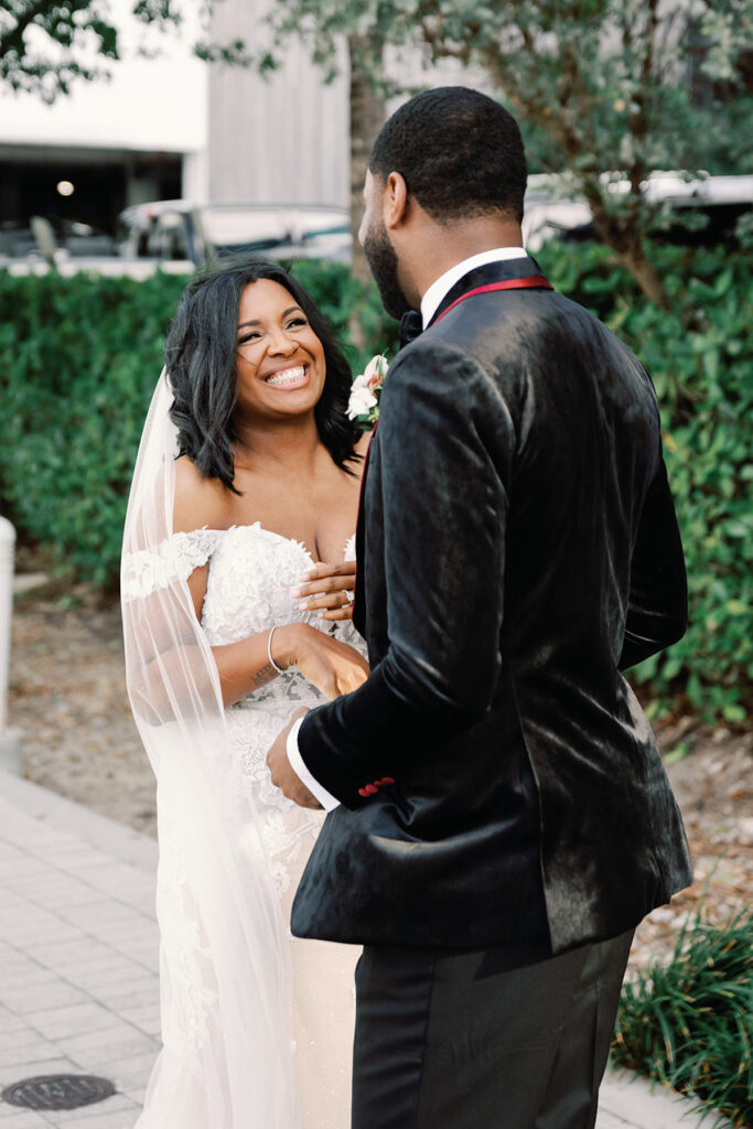 This modern garden wedding at the W Hotel in Fort Lauderdale, Florida boasts full blooms and ultra-contemporary decor!