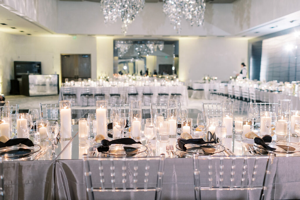 This modern garden wedding at the W Hotel in Fort Lauderdale, Florida boasts full blooms and ultra-contemporary decor!