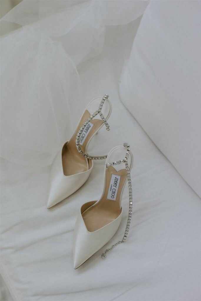 Jimmy Choo Ivory Satin Pumps