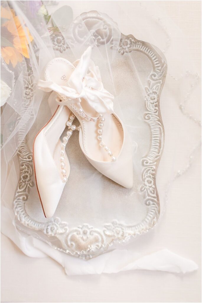 We've selected 19 standout summer bridal shoe styles that will surely bring extra glam and dazzle to your bridal style. | Bella Belle Ivory Shoes 