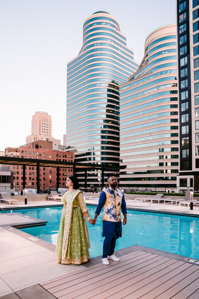 Adam and Shiveta's 3-day wedding celebration culminated in a colorful pink ceremony at the Minneapolis Institute of Arts!