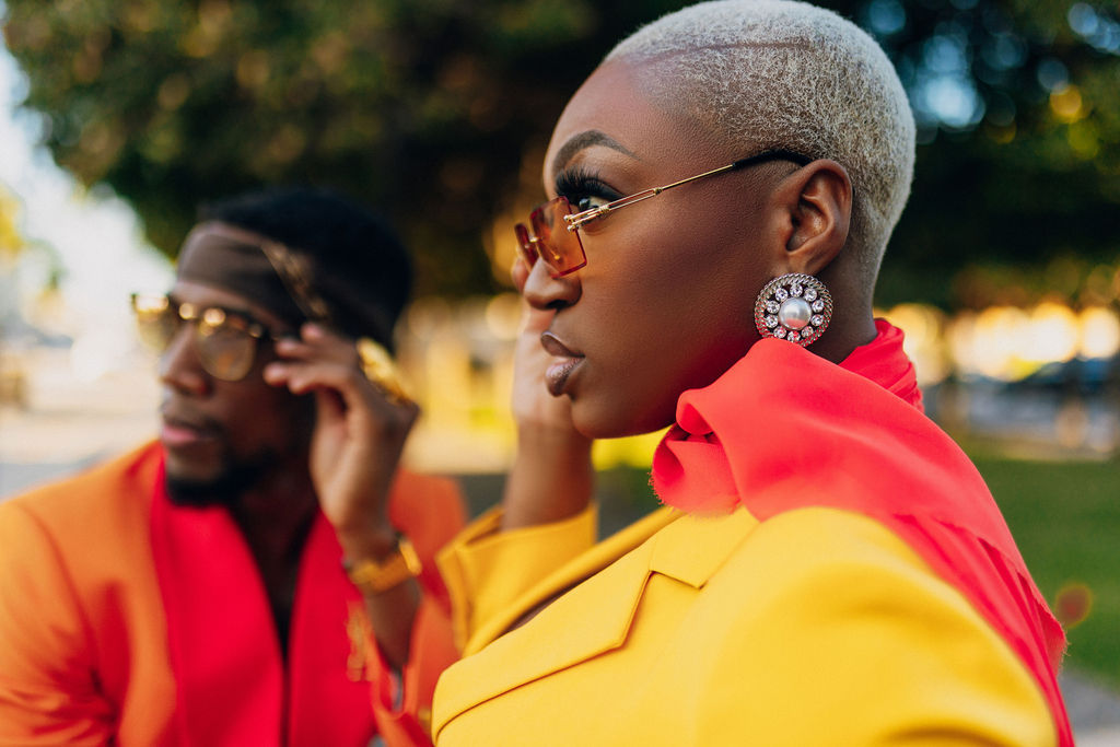 Featured in Issue 29, Bishop & Sarah's vibrant Miami engagement session is a total vibe with colorful attire and a Mercedes-Benz convertible!